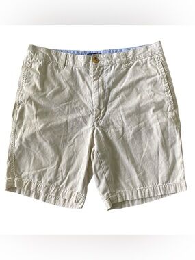 Club Room Mens Beige Cream 100% Cotton Shorts Size 34 Chino Golf Casual